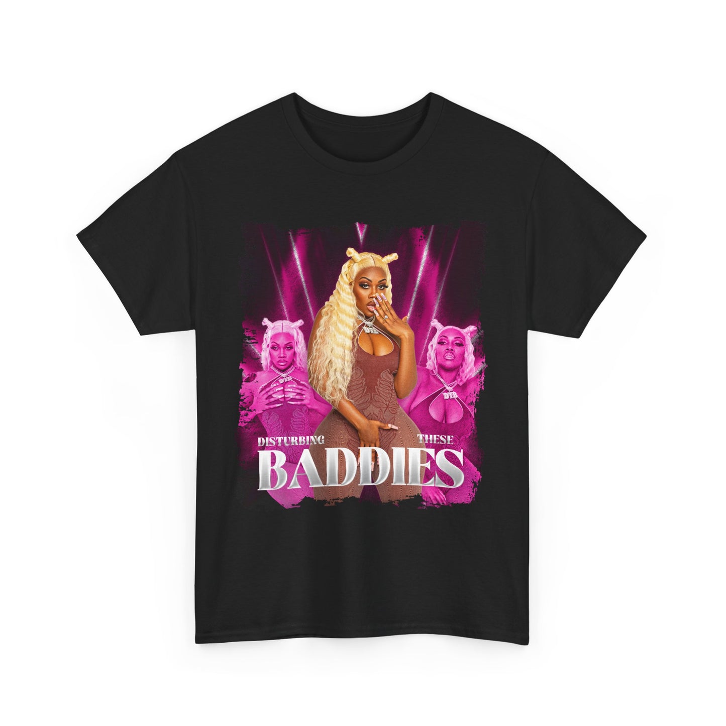 Disturbing These Baddies Pink Graphic Tee