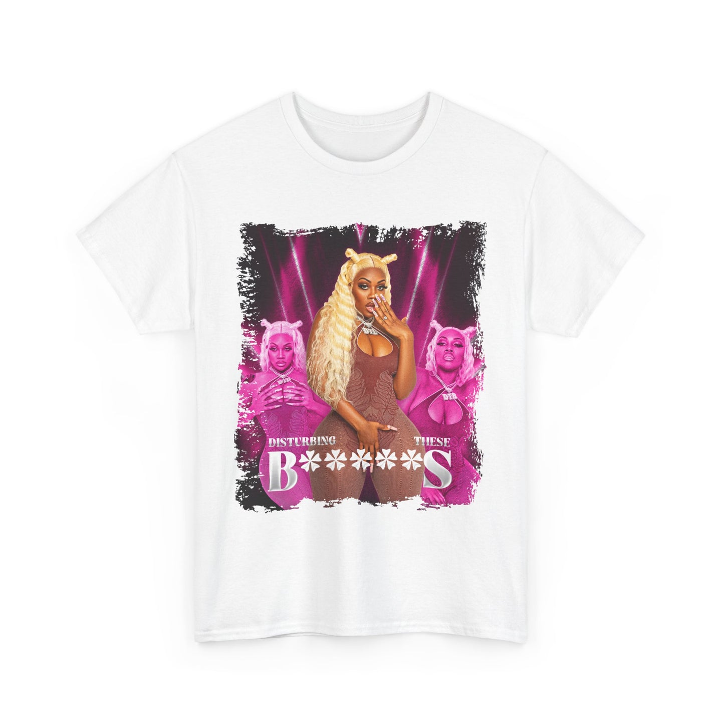 Disturbing These B****** Pink Graphic Tee