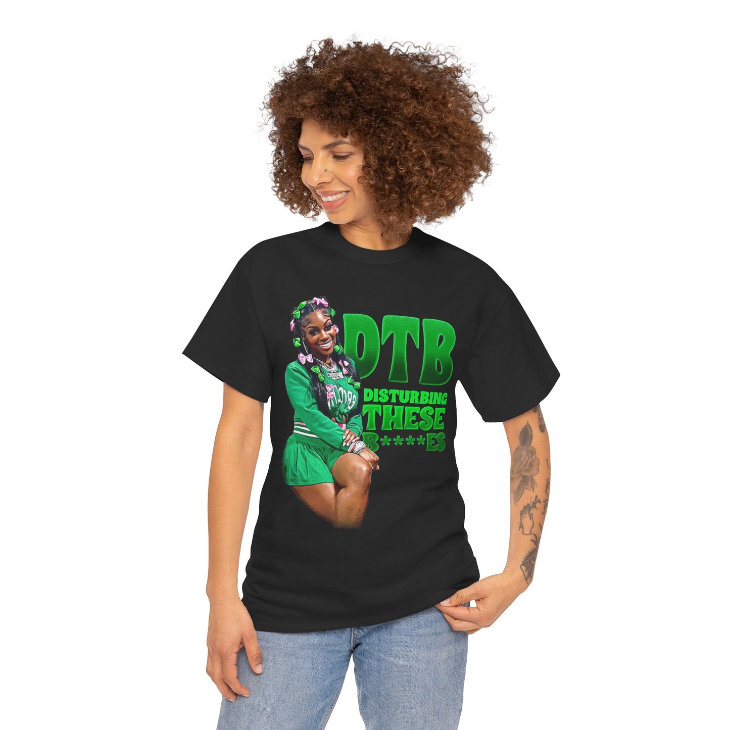 Disturbing These B**** Green Graphic Tee