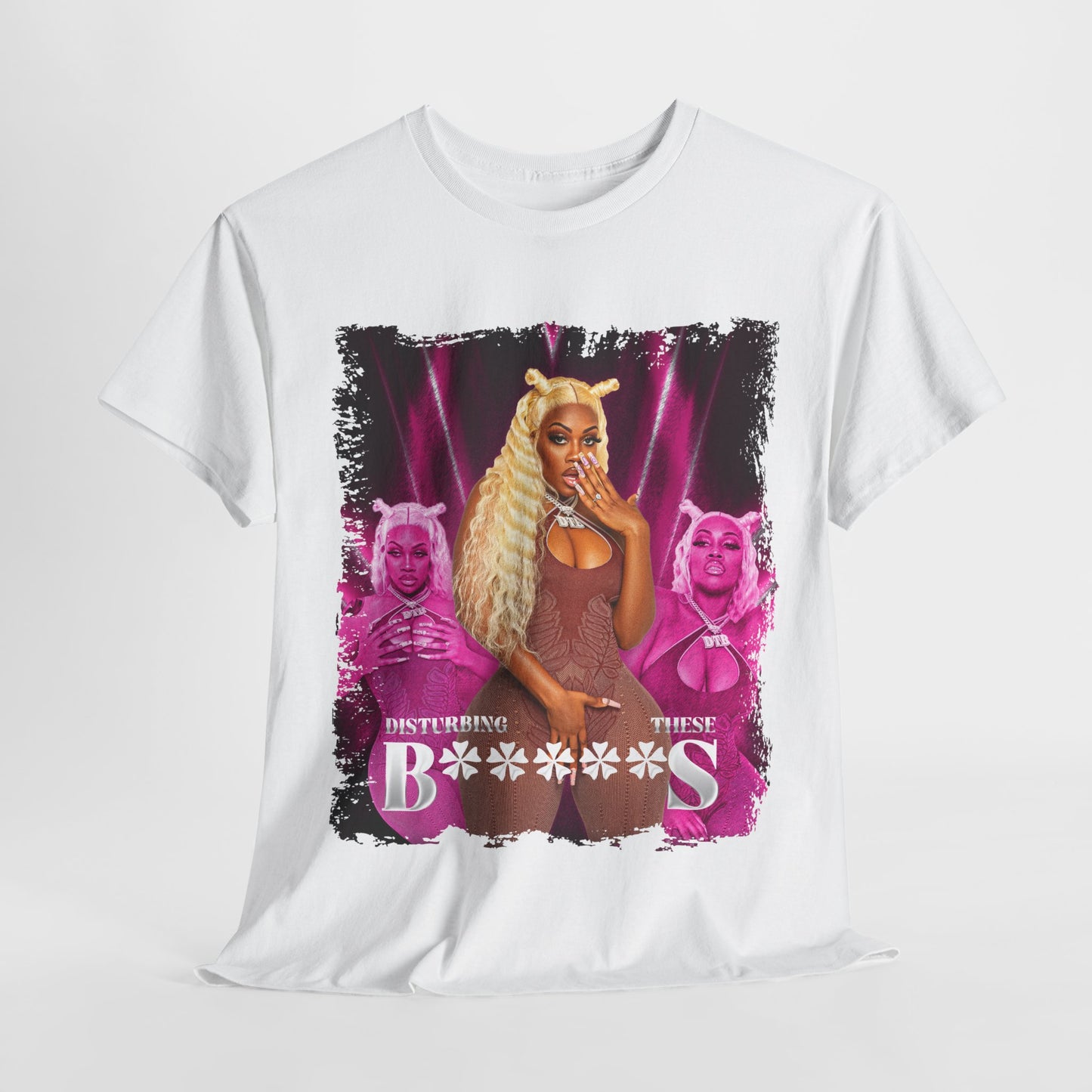 Disturbing These B****** Pink Graphic Tee