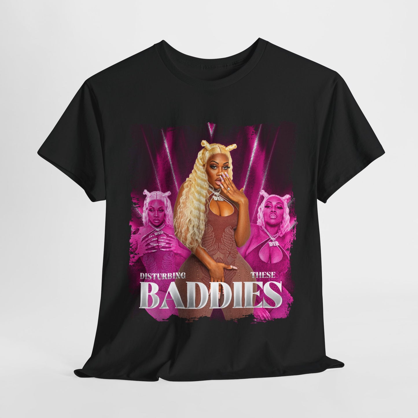 Disturbing These Baddies Pink Graphic Tee